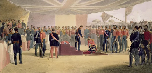 Die Investitur des Ordens des Bades, Platte aus 